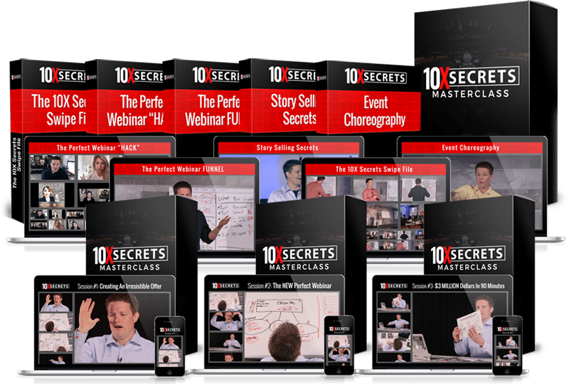 everything you get in 10X secrets masterclass Russell Brunson