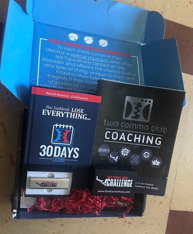 one funnel away challenge box