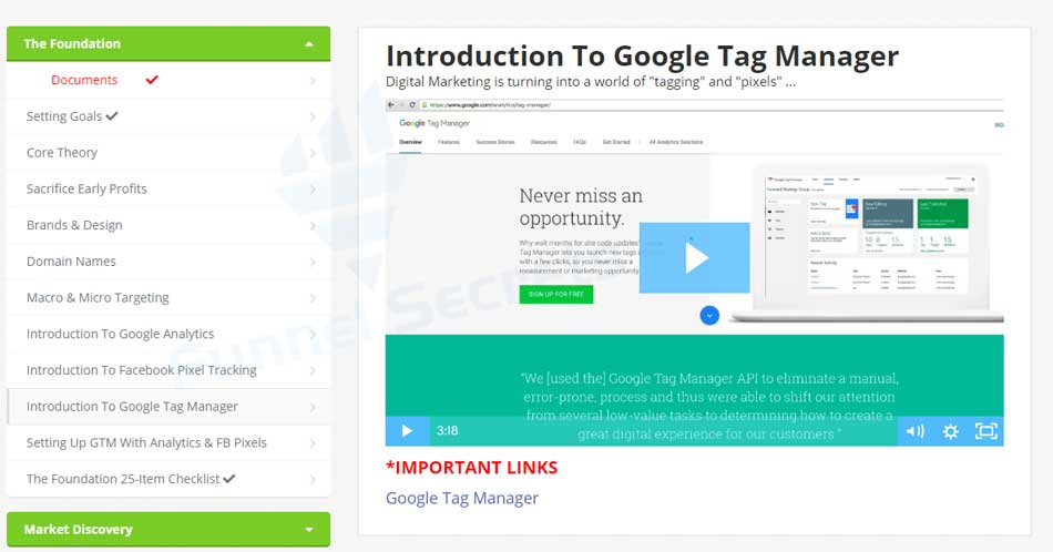 traffic secrets course setting google tag manager