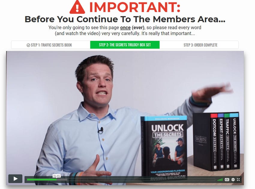 Traffic secrets funnel upsell1