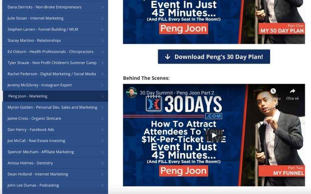 30 days summit interview behind the scences