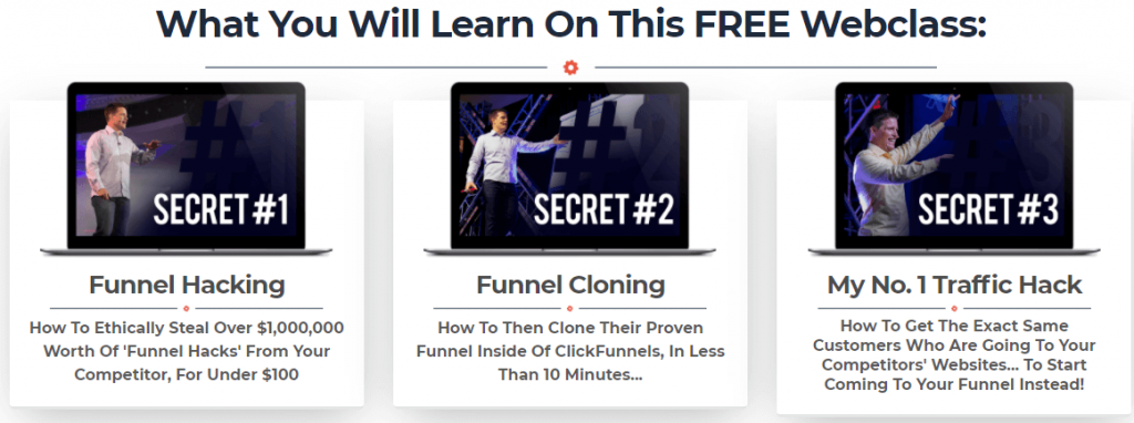 Funnel Hacking Secrets webinar training