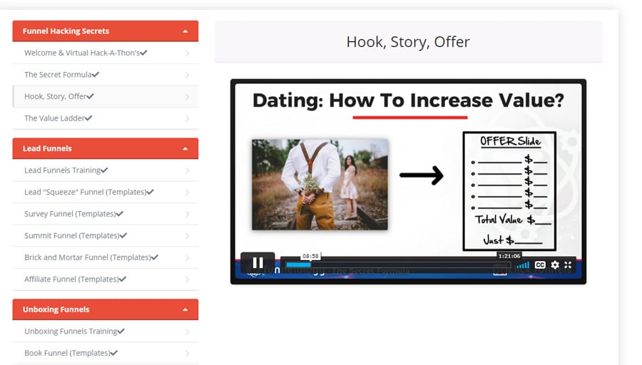 Funnel Hacking Secrets lesson