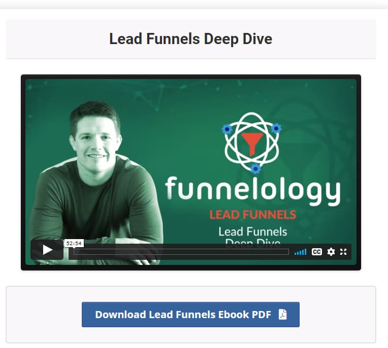 lead Funnels training inside funnel hacks course