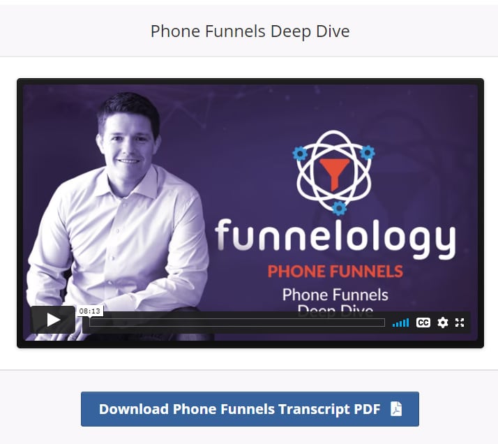 phone funnels training