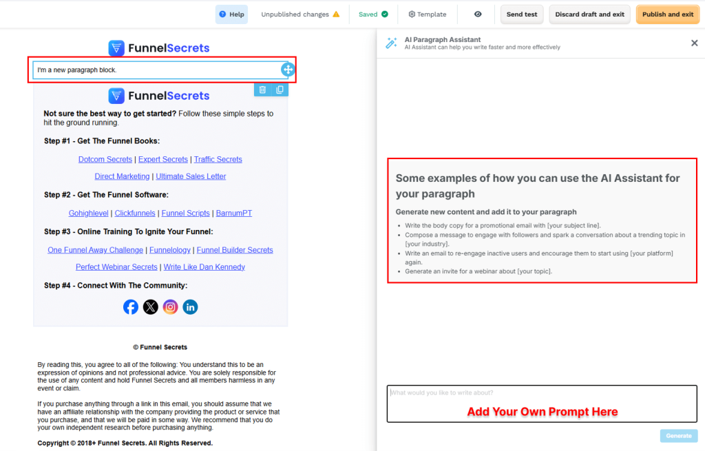 clickfunnels email ai generator 2