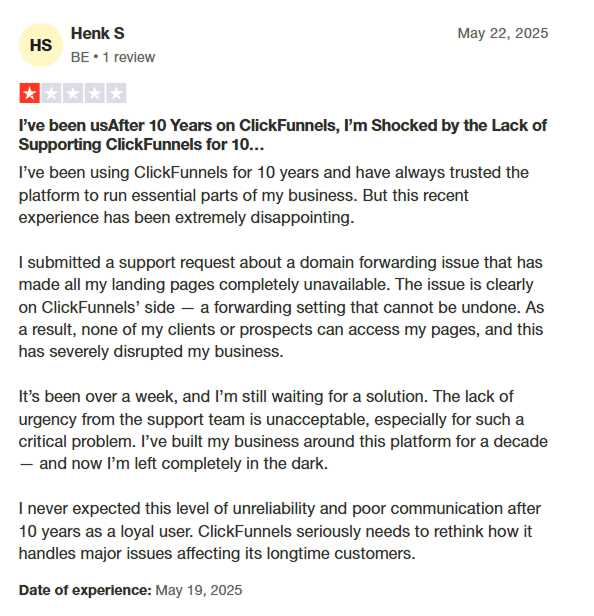 clickfunnels support complains 2