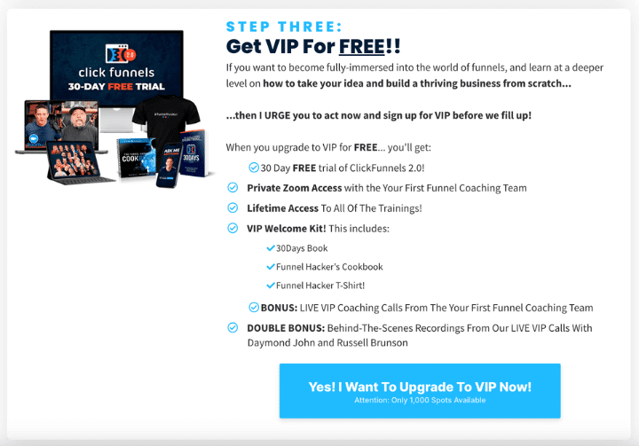 Your First Funnel Challenge funnel thank you page for non buyer
