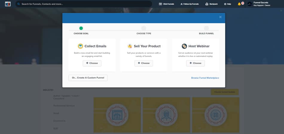 clickfunnels classic builder