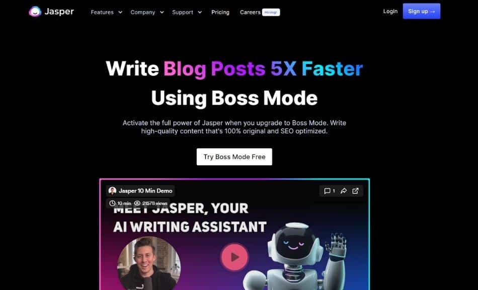 jasper boss mode page