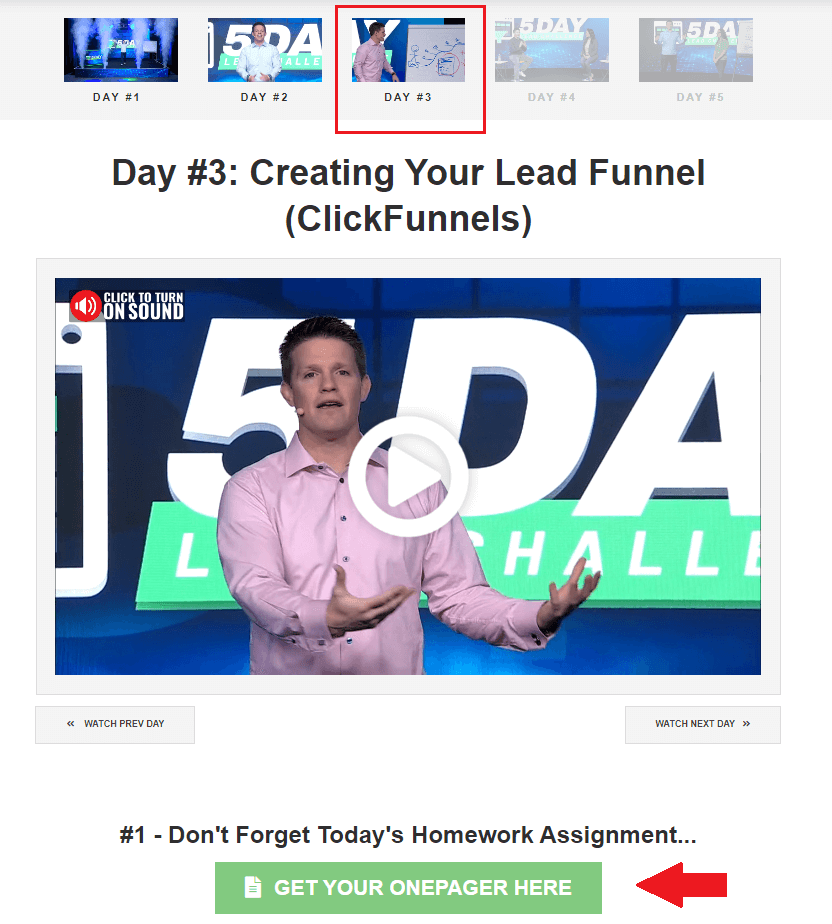 5 day lead challenge day 3