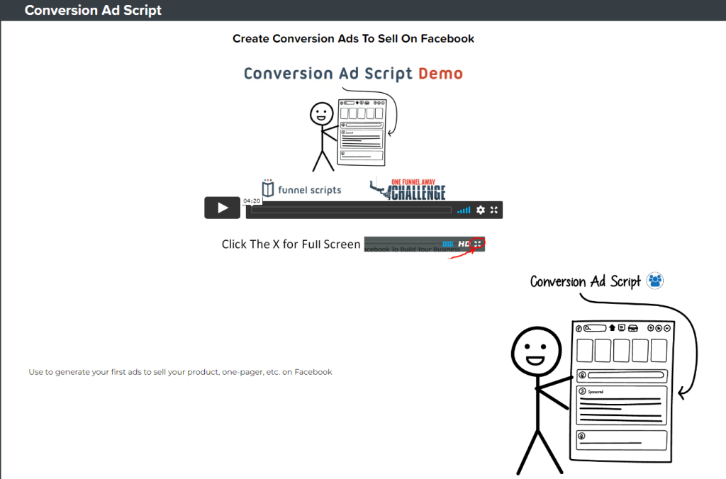 funnel scripts video section