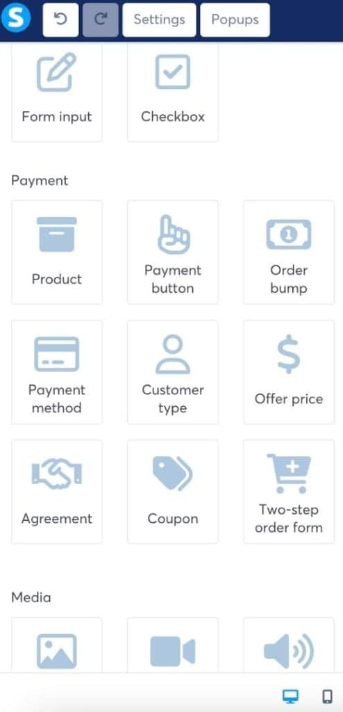 systeme.io sales page elements