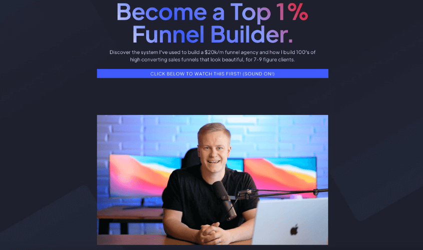 full time funnel designer sales page