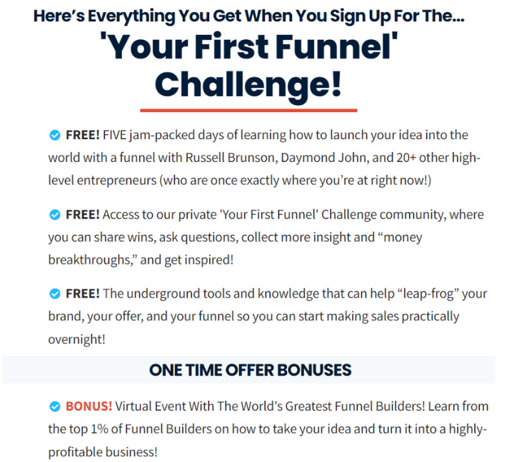 your first funnel stack