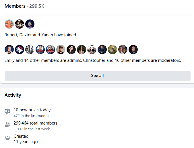 clickfunnels facebook group activity