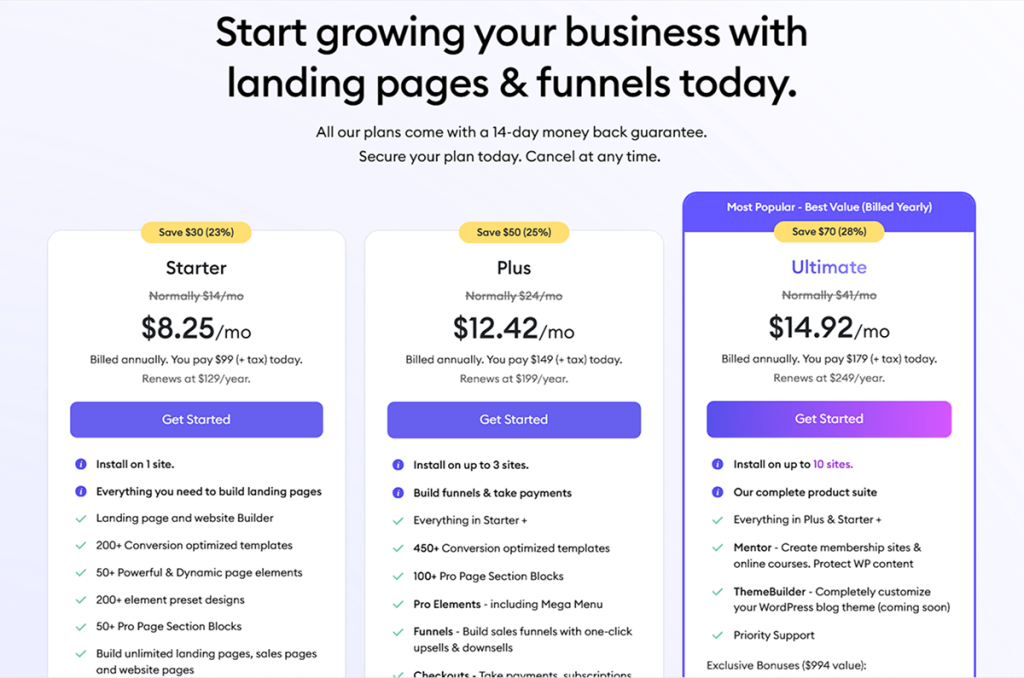 optimizepress pricing
