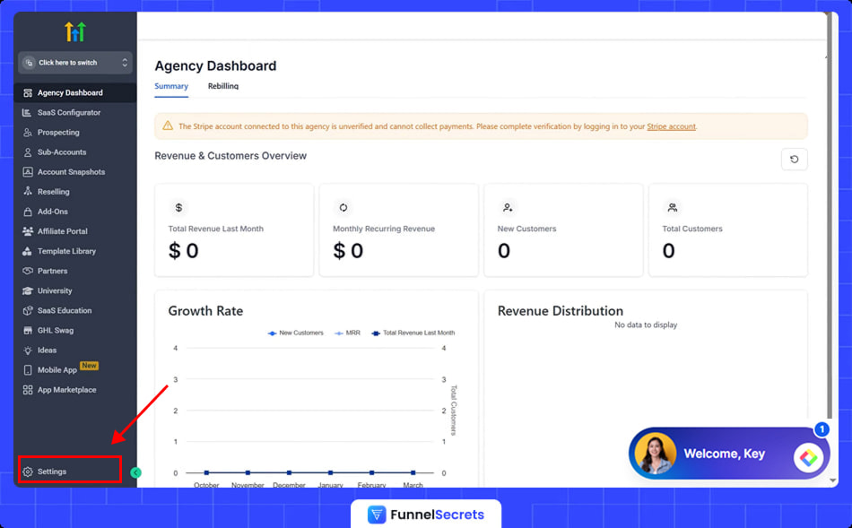gohighlevel agency setting