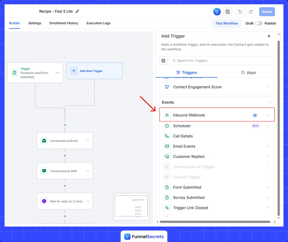 gohighlevel premium triggers