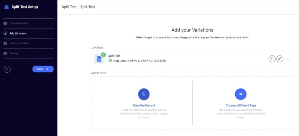 leadpages review ab split testing