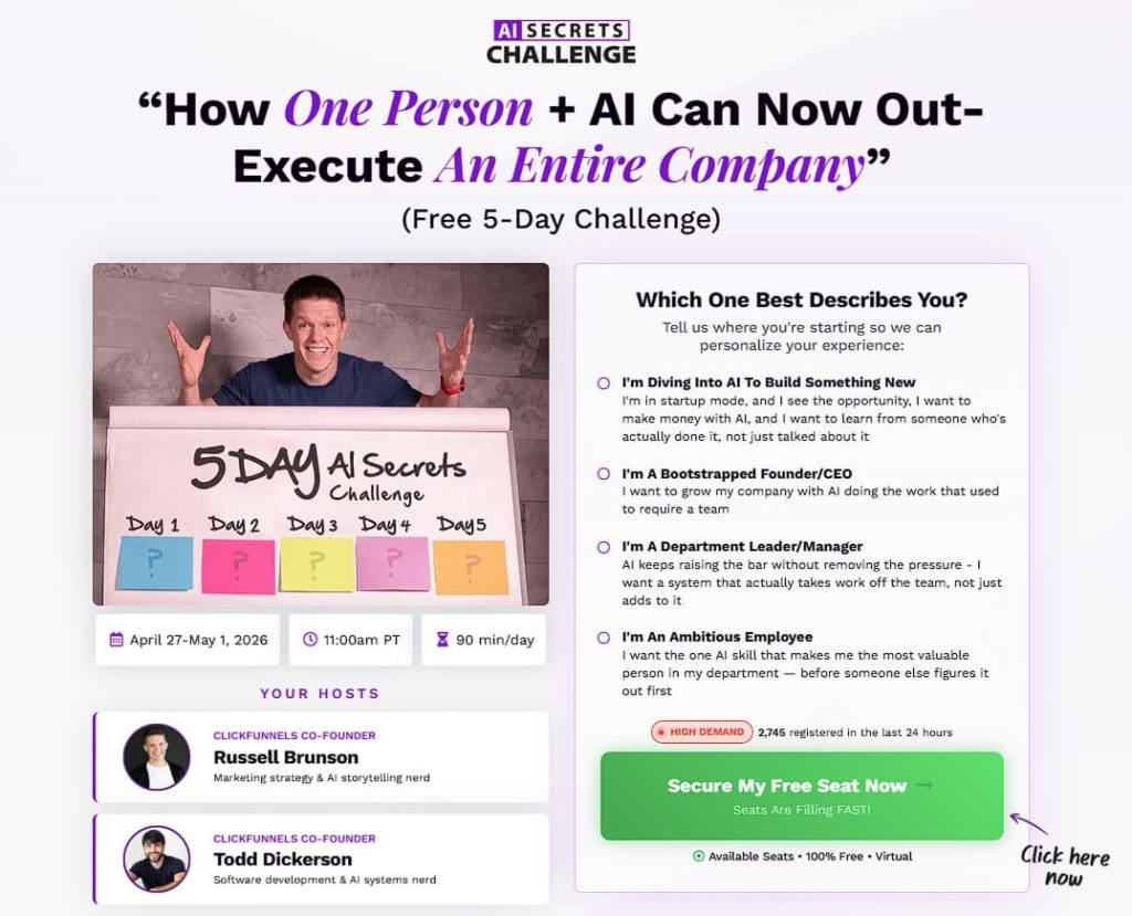 ai secrets challenge register