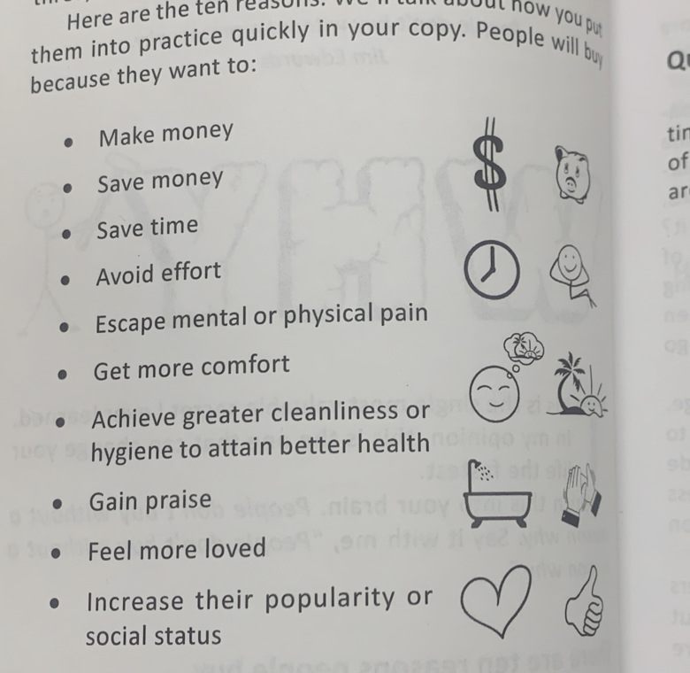 copywriting secrets book review: 10 reasons people buy
